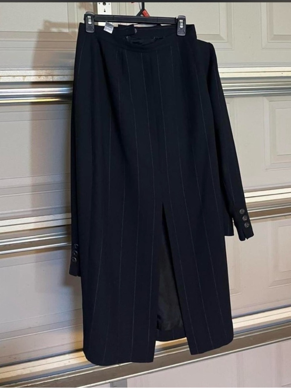 Jones New York Black Pinstripe Blazer